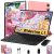 Gemini AI Tablet Android 15 10 Pulgadas, 64GB ROM + 2TB TF, Octa-Core, 5G WiFi, Widevine L1, GMS, Bluetooth 5.0, 5MP + 8MP, 3.5mm Audio, 1280*800 FHD IPS, Tablet con Teclado + Ratón + Protectora, Rose